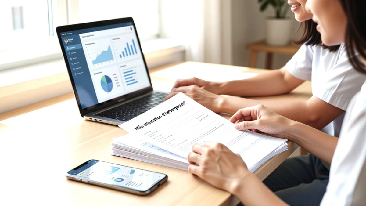 Công cụ mẫu attestation d hébergement online