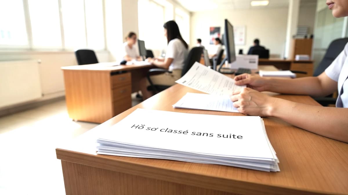 Hồ sơ "classé sans suite" nghĩa là gì, làm lại sao?