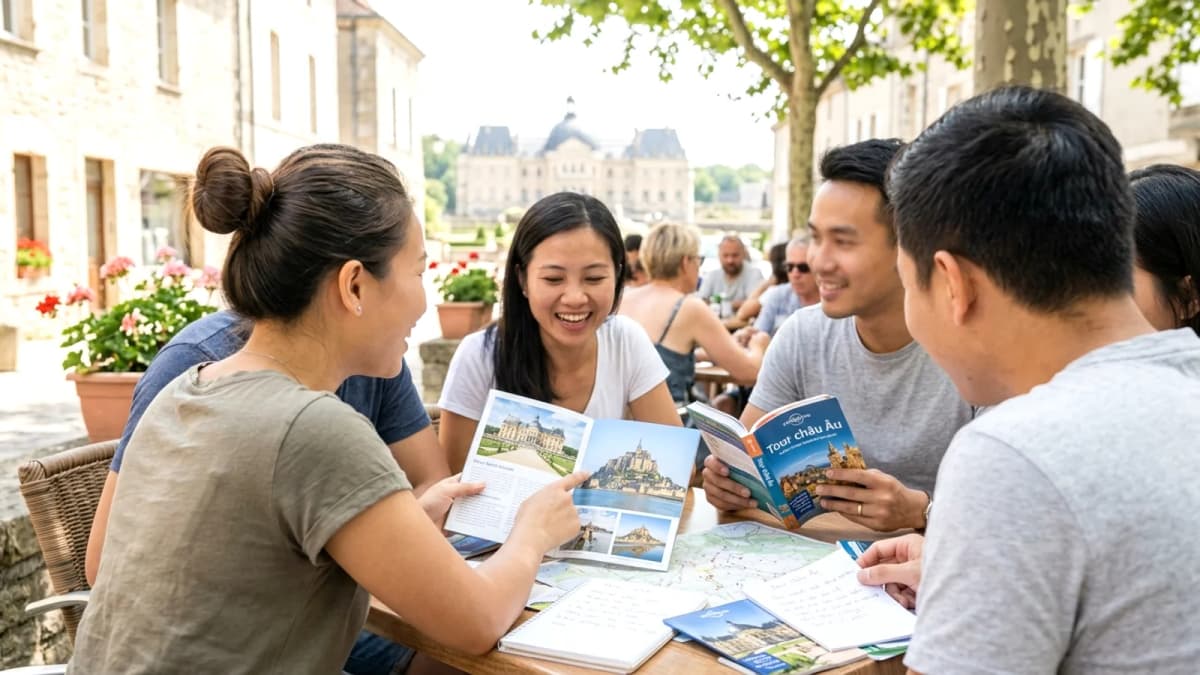 Tour du lịch hay từ Pháp: day trip từ Paris, tour lâu đài - Mont Saint-Michel, tour tiếng Việt