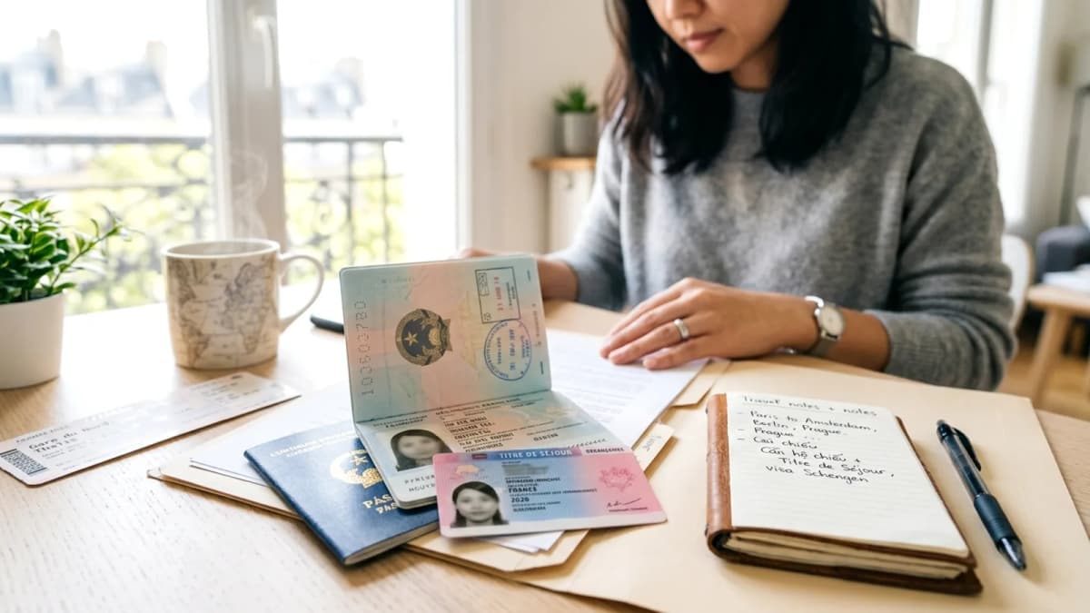 Từ Pháp đi du lịch châu Âu: titre de séjour là "visa Schengen" của bạn — đi đâu, cần gì