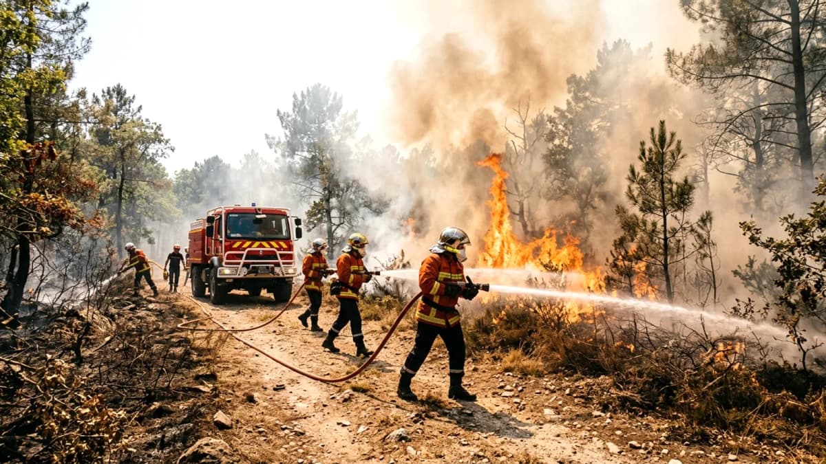 Cháy rừng Fontainebleau: Chính quyền địa phương nỗ lực kiểm soát trong bối cảnh nắng nóng