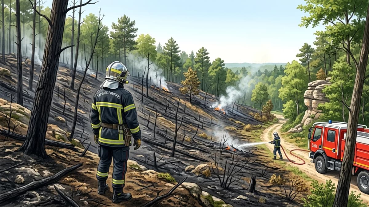 Cháy rừng Fontainebleau: Hơn 300 hecta bị thiêu rụi tại Seine-et-Marne