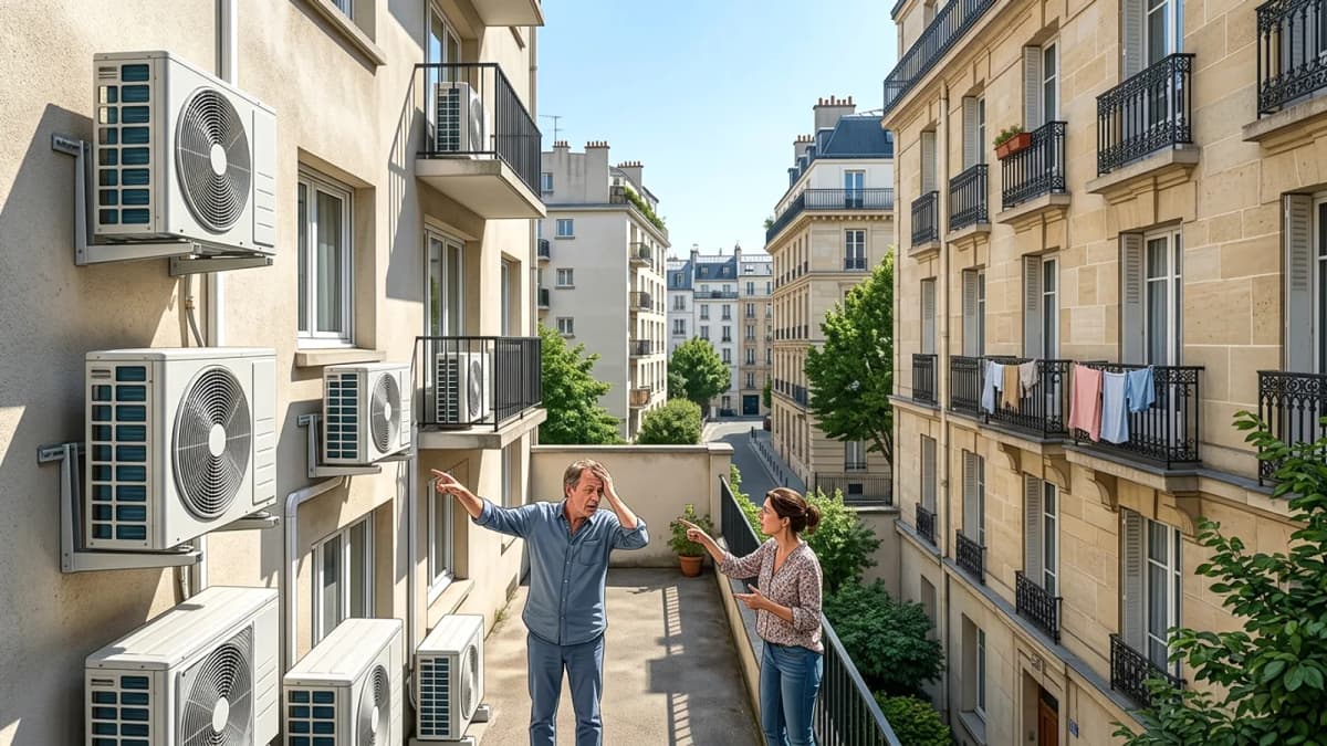 Điều hòa không khí: Nguồn gốc mới của mâu thuẫn hàng xóm tại Pháp