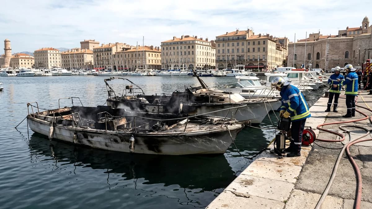 Hỏa hoạn tại Cảng Cũ Marseille: Hai tàu chìm, nhiều người bị thương
